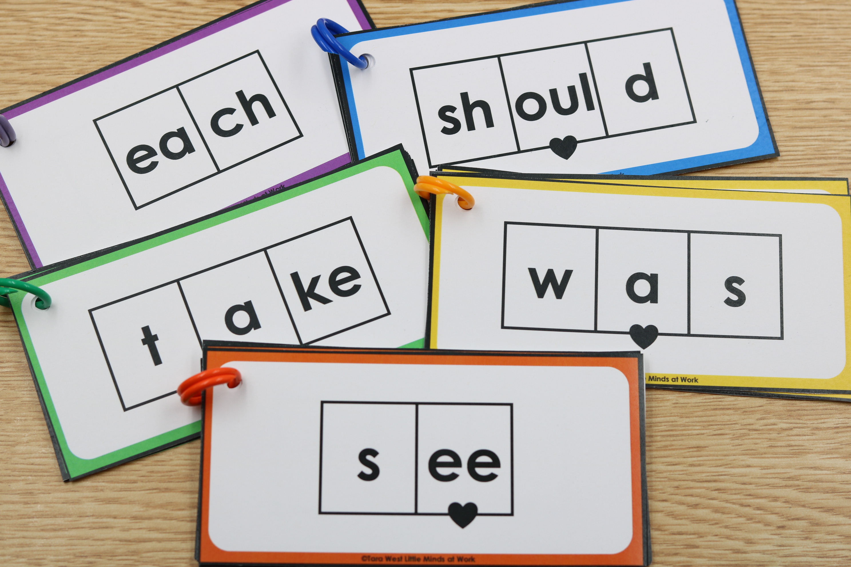 high frequency words sound boxes flashcards freebie