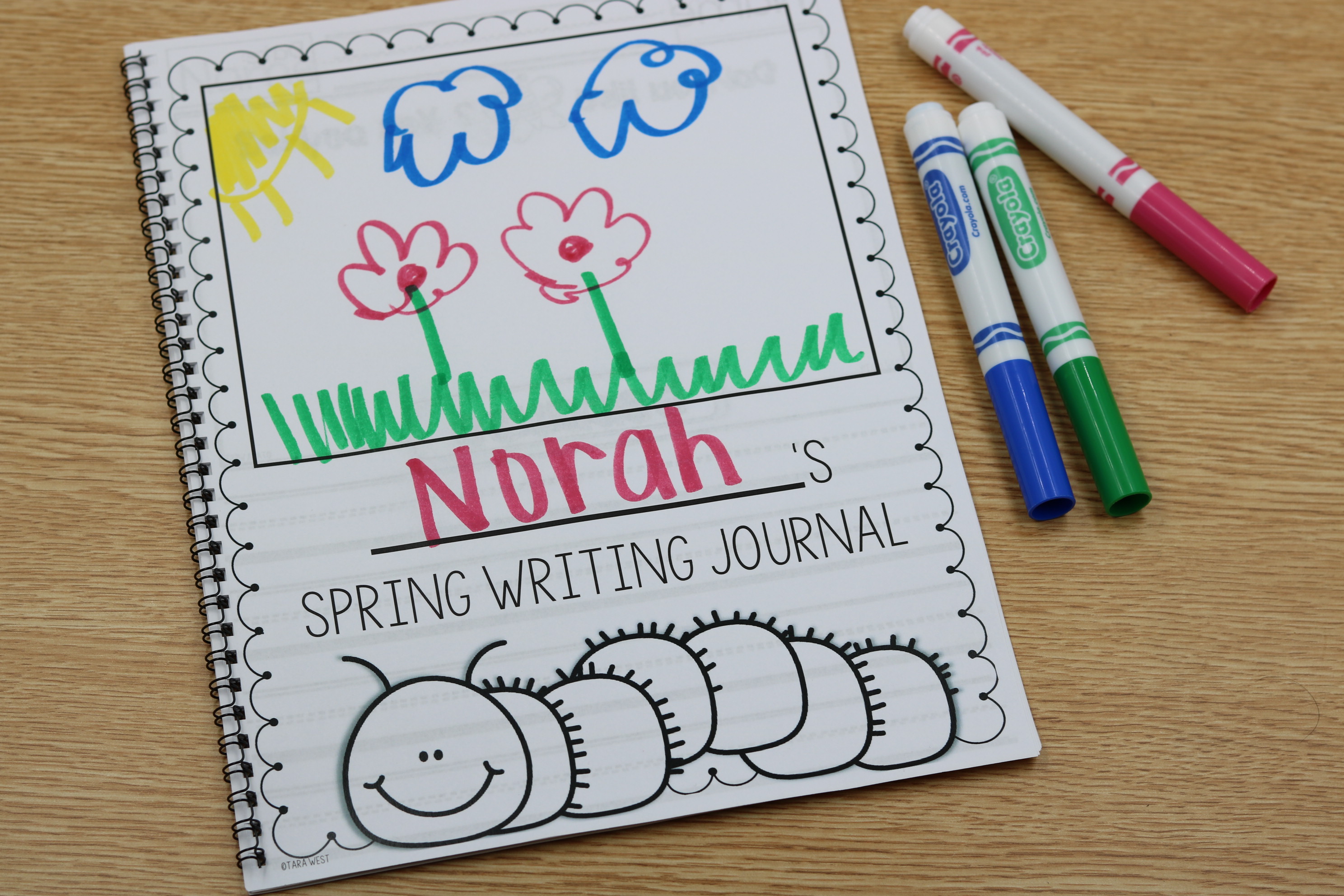 April spring writing journal freebie kindergarten writing prompts