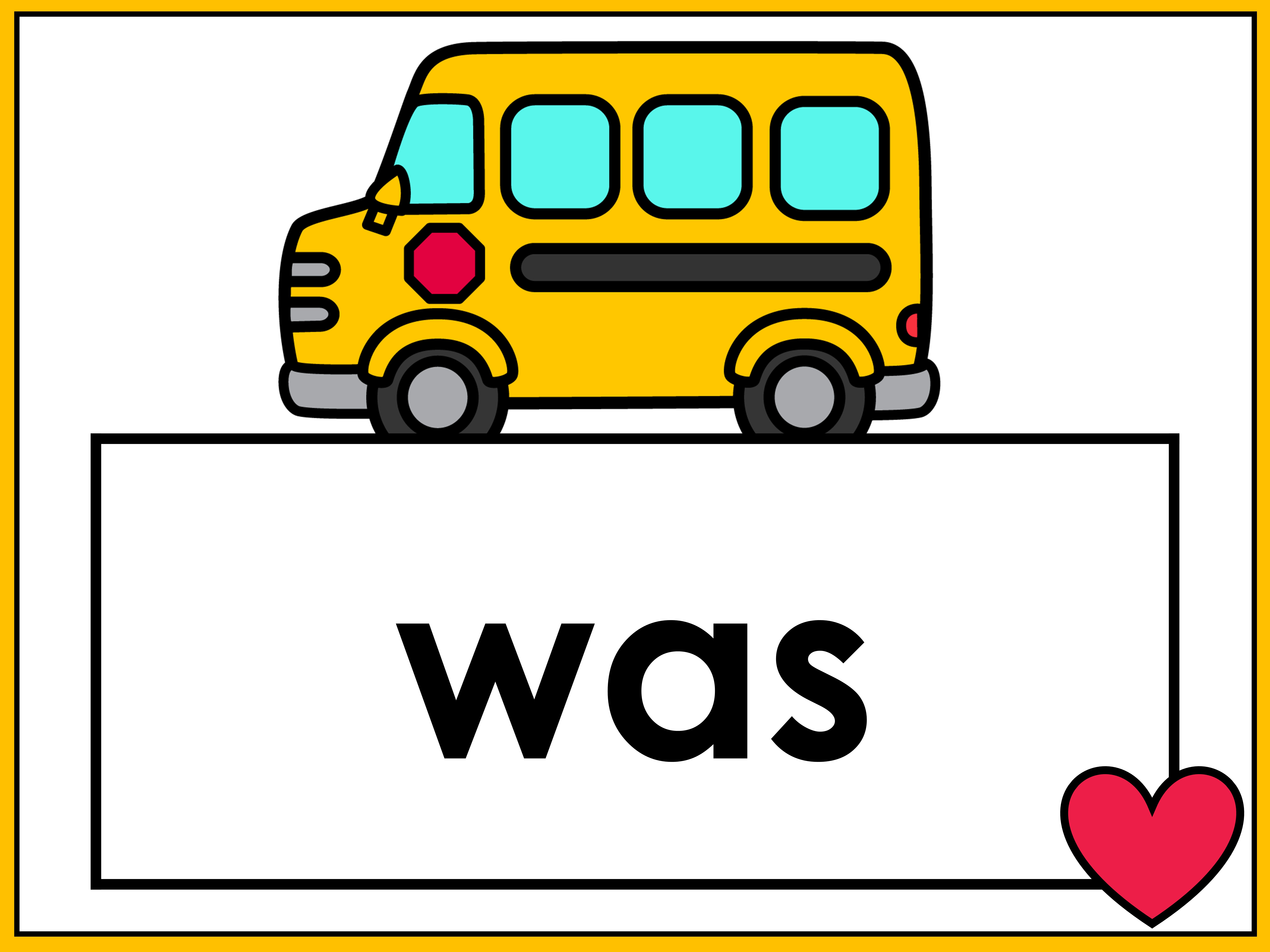 back to school high frequency words slides for reviewing with heart words