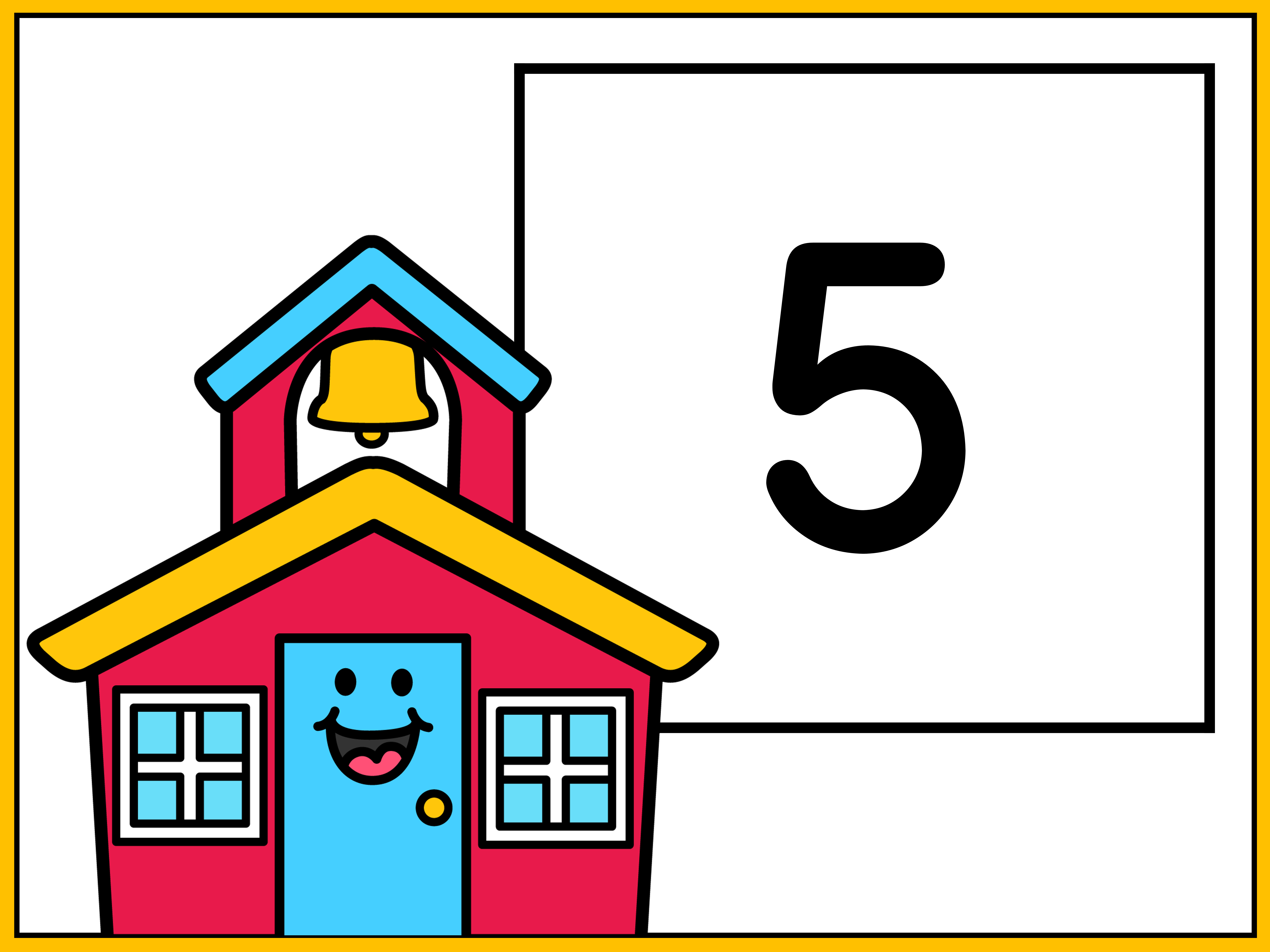 Number review back to school slides for whole group reviewing