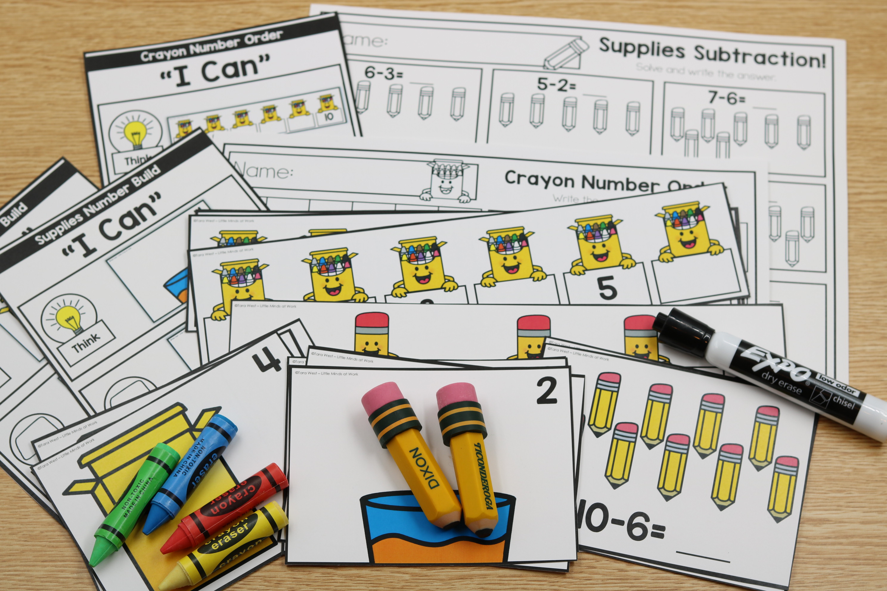 students build number sense for back to school with counting sets and missing numbers