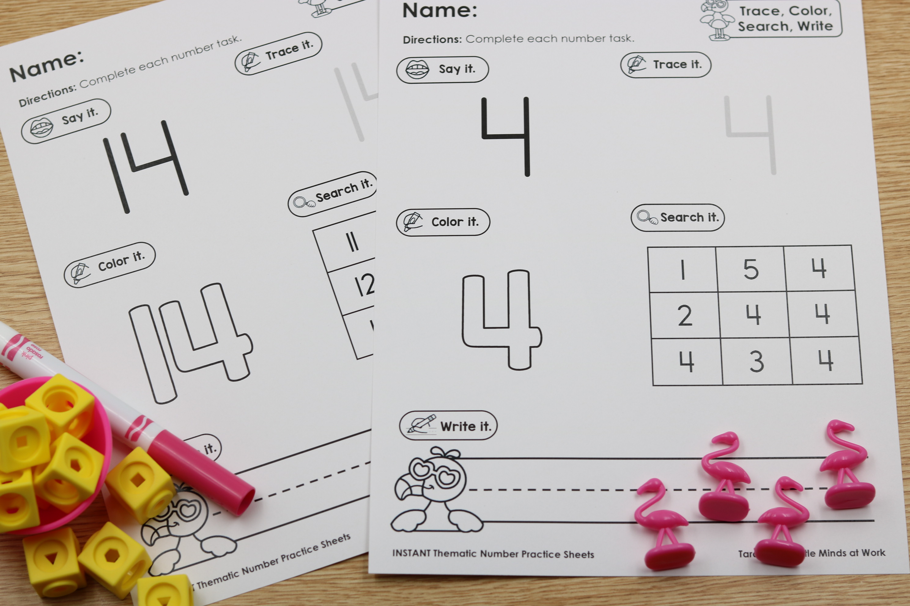 summer free number printables