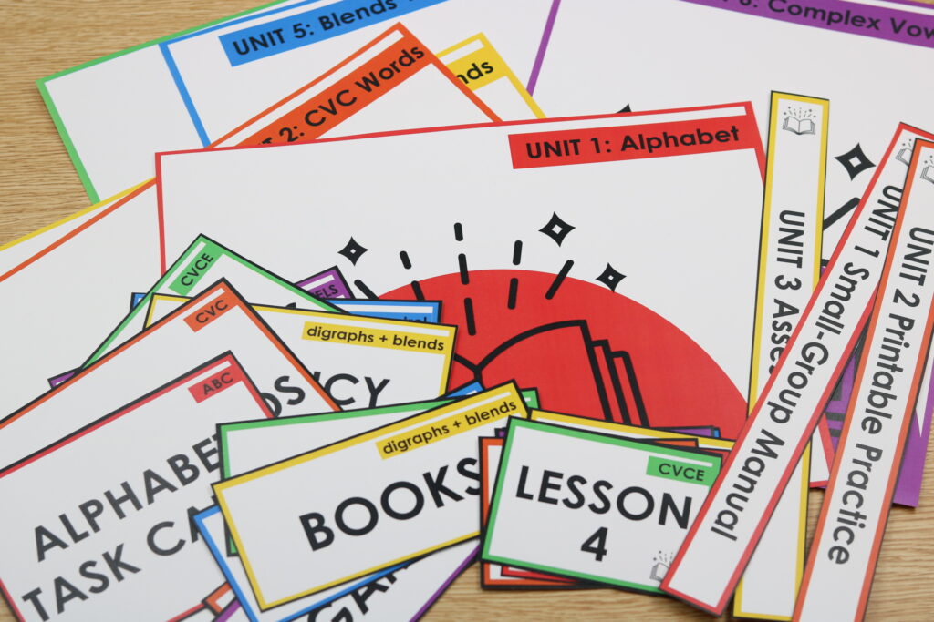 Free editable Guided Phonics + Beyond labels for organization in Google Slides and PowerPoint