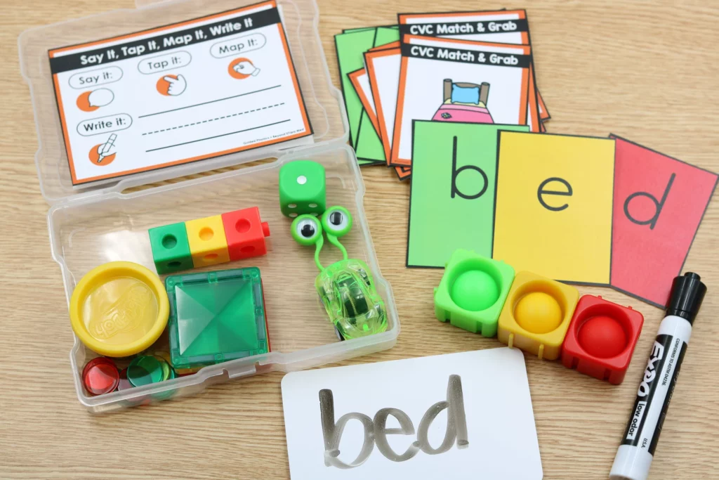 Free Guided Phonics + Beyond starter tool kit with cover labels and phonics routine boards