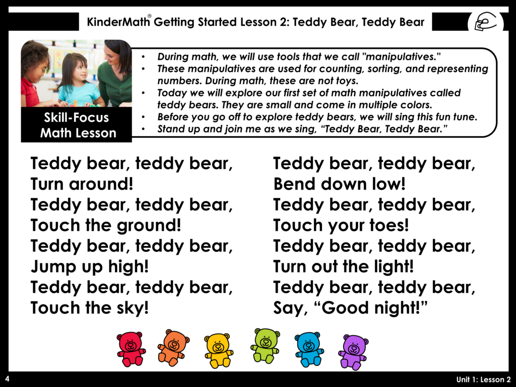 Free KinderMath back to school digital slides for math