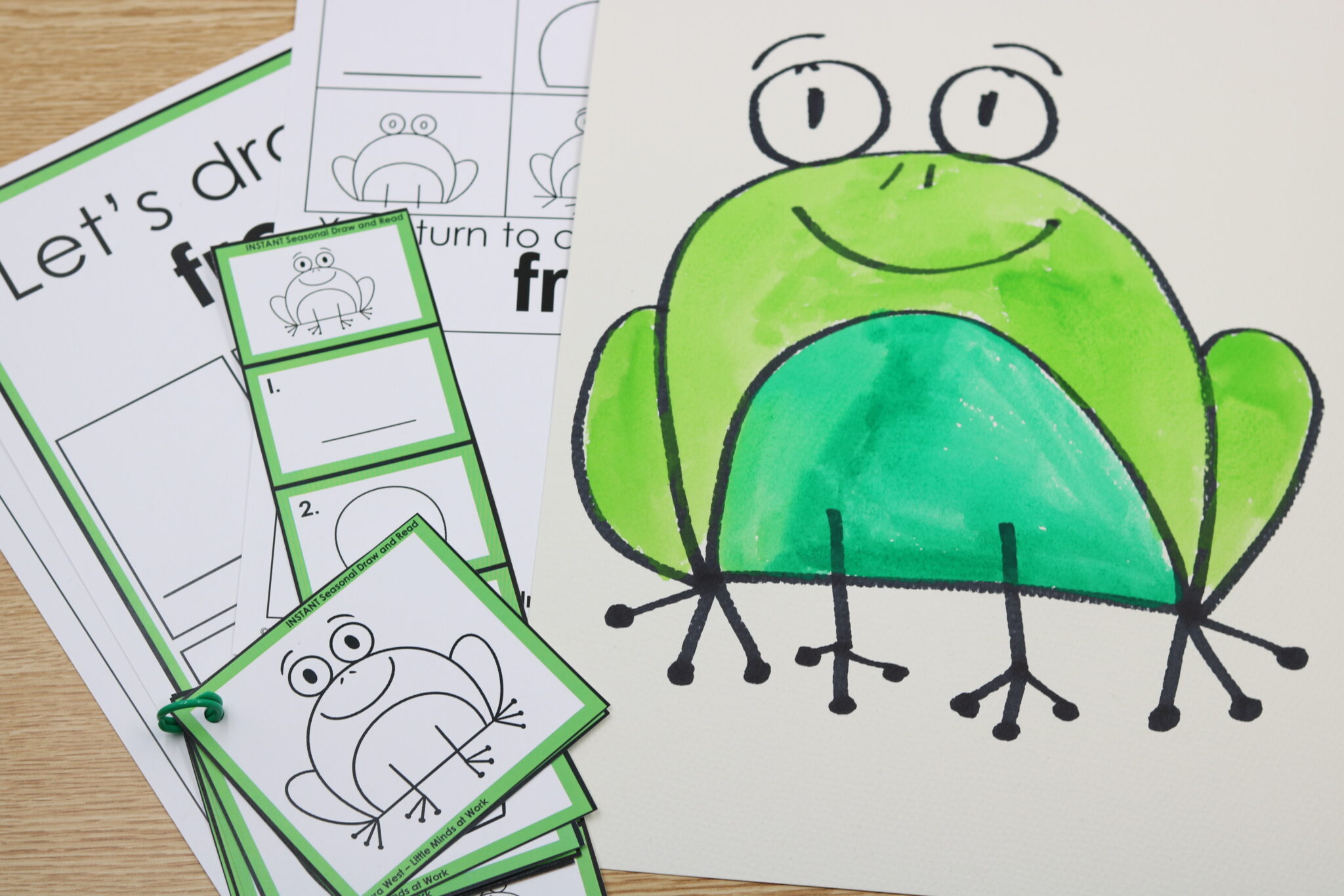 February Leap Day frog directed drawing free download
