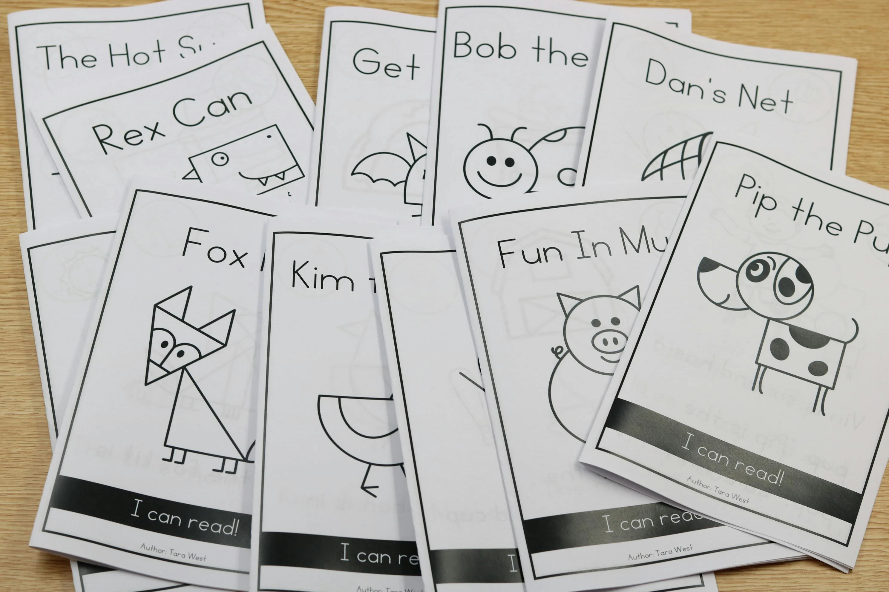 Student-directed drawing alongside a CVC decodable book