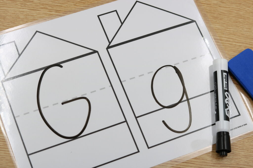 Free alphabet handwriting mats for letter formation practice