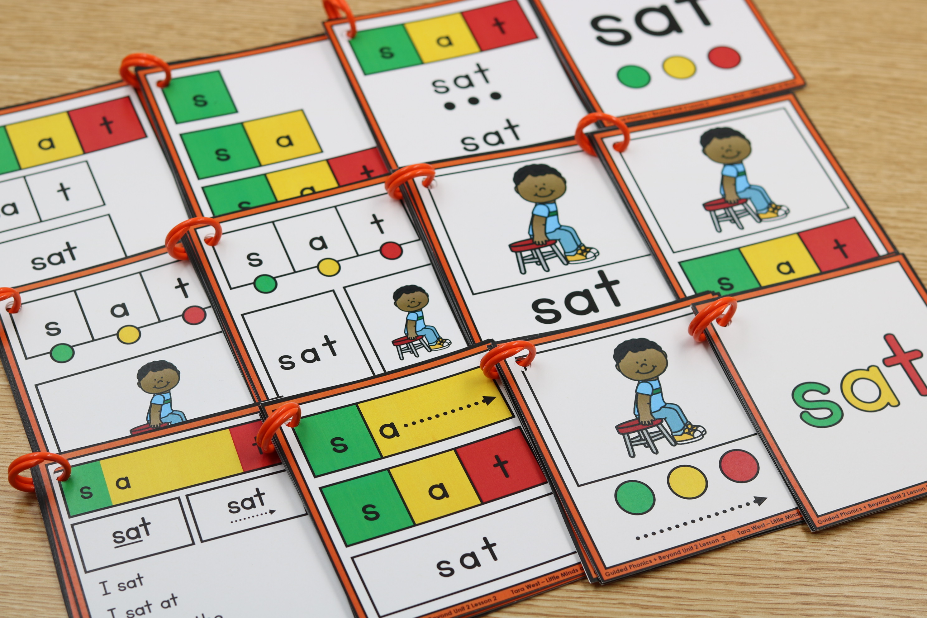 CVC Blending cards kindergarten science of reading.