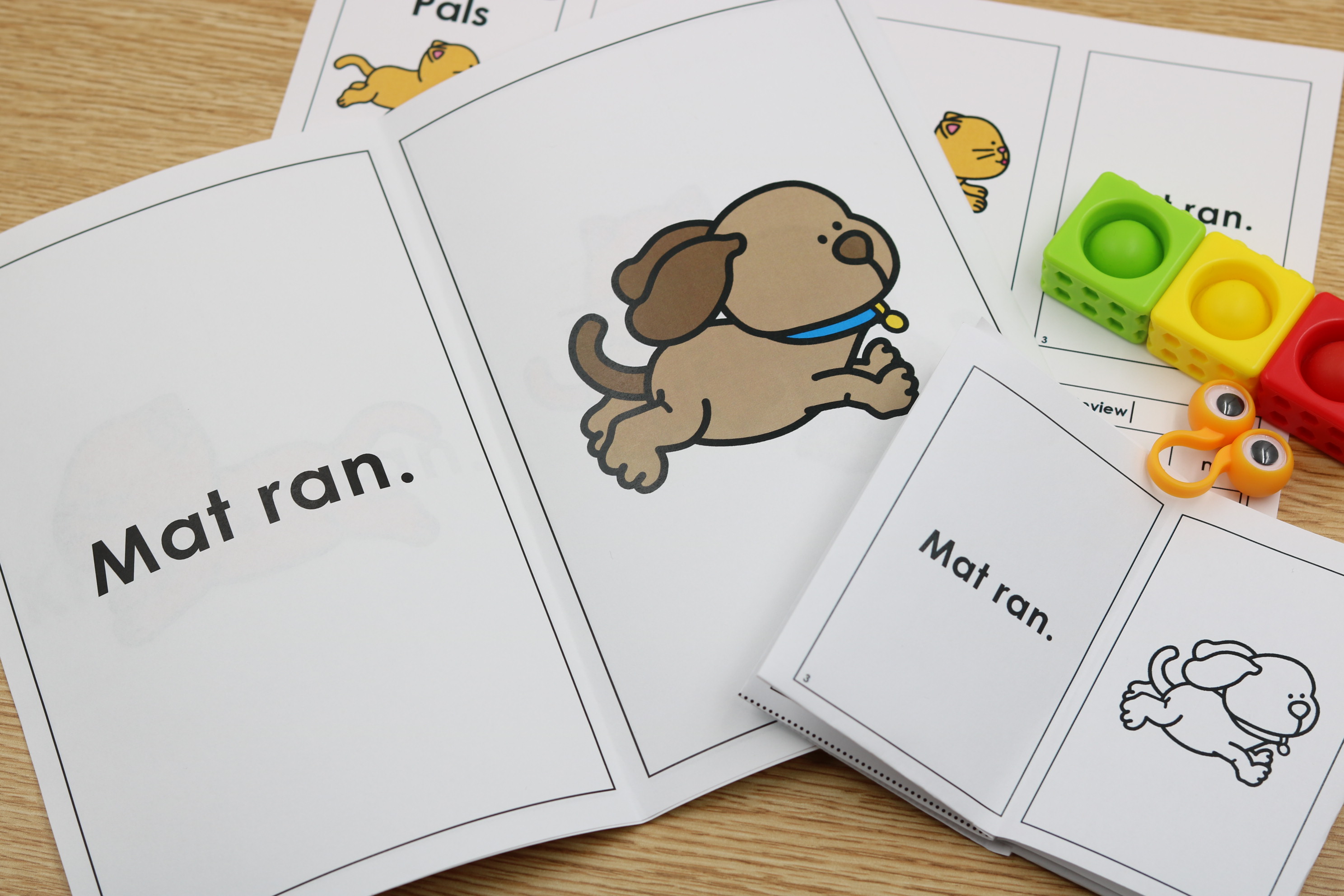 Kindergarten CVC beginner decodables small group decodable books.