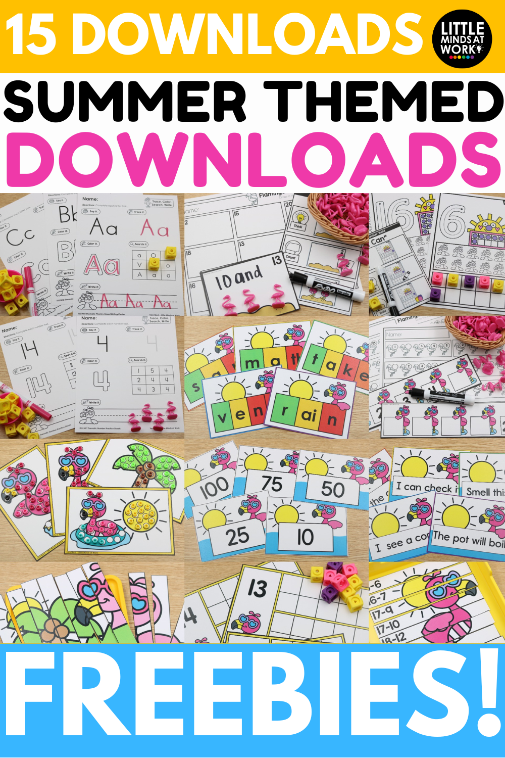 browse kindergarten and first grade summer free downloads