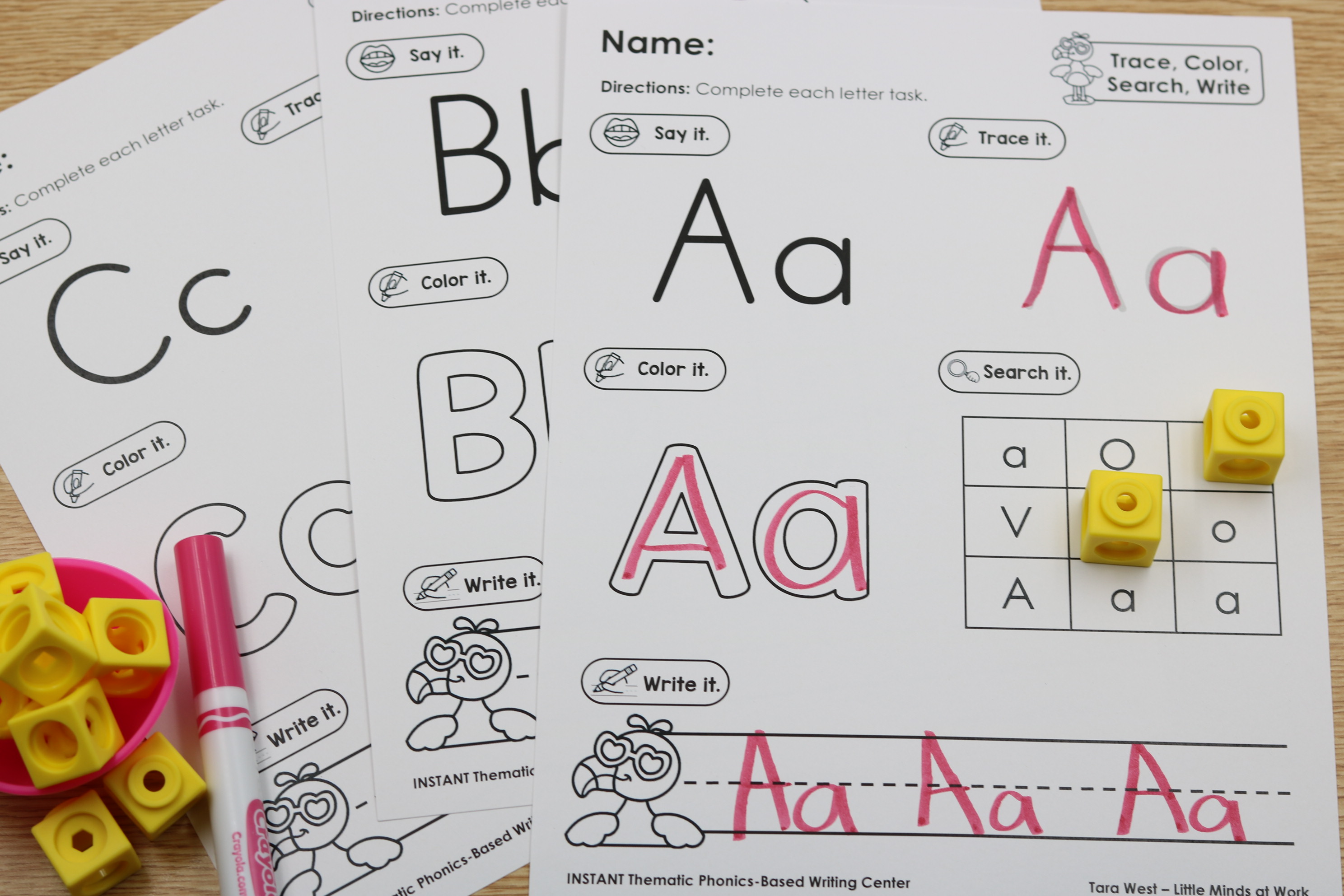 kindergarten free alphabet summer printables