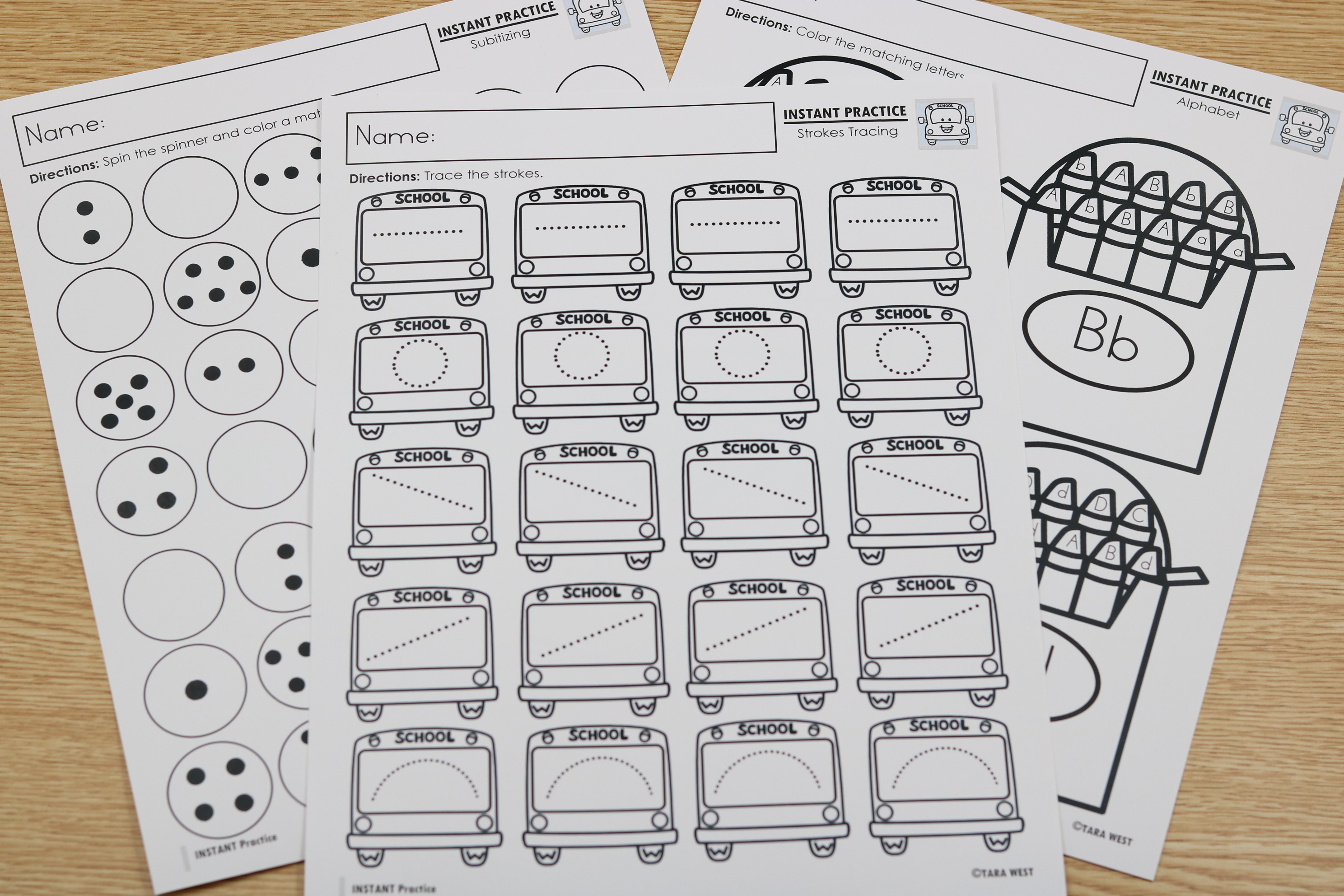back to school kindergarten free phonics and math printables