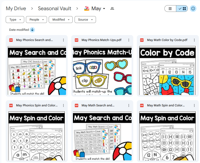 Viewing the lifetime seasonal vault by Tara West hosted on Google Drive.