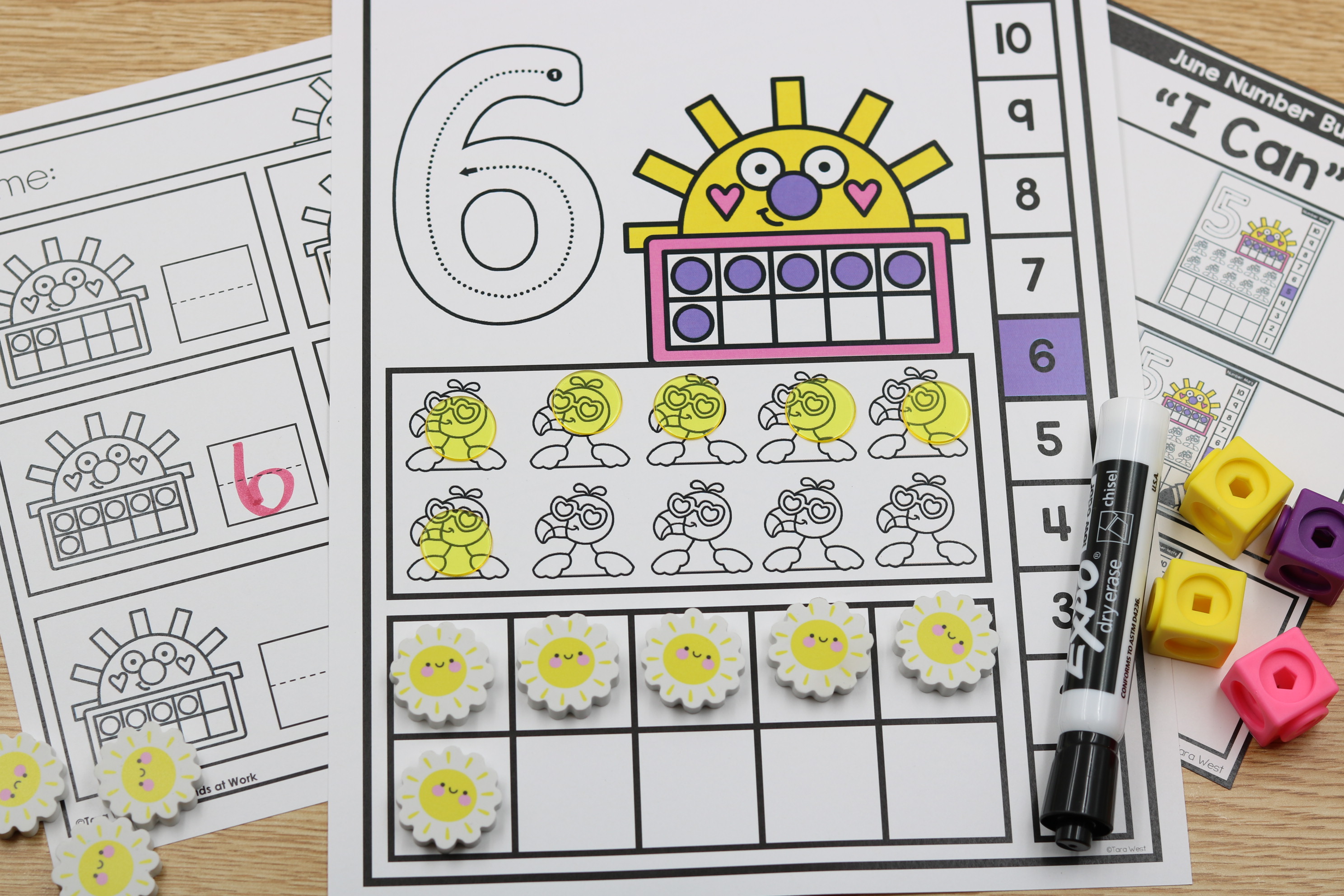 Free summer build it math center