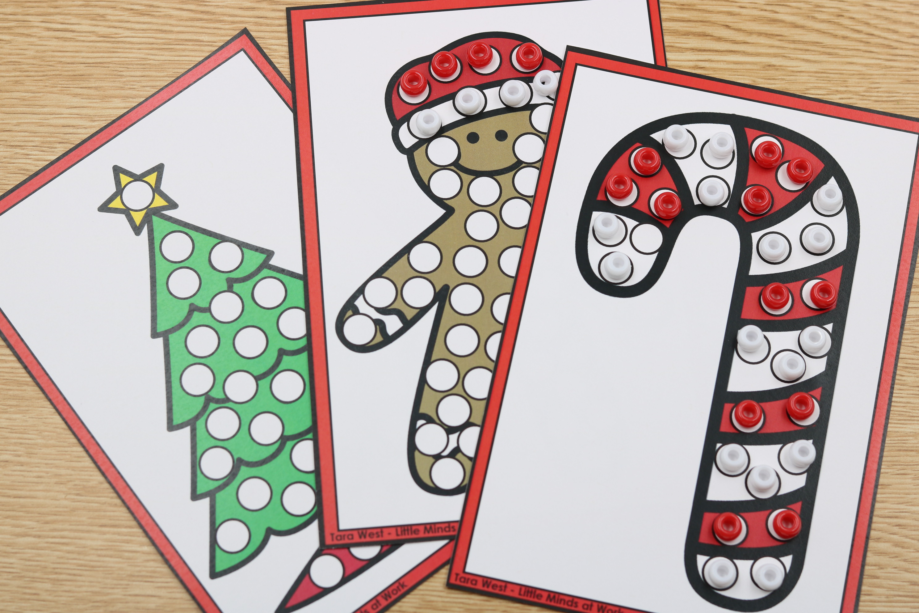 December pony bead builder mats freebie for kids