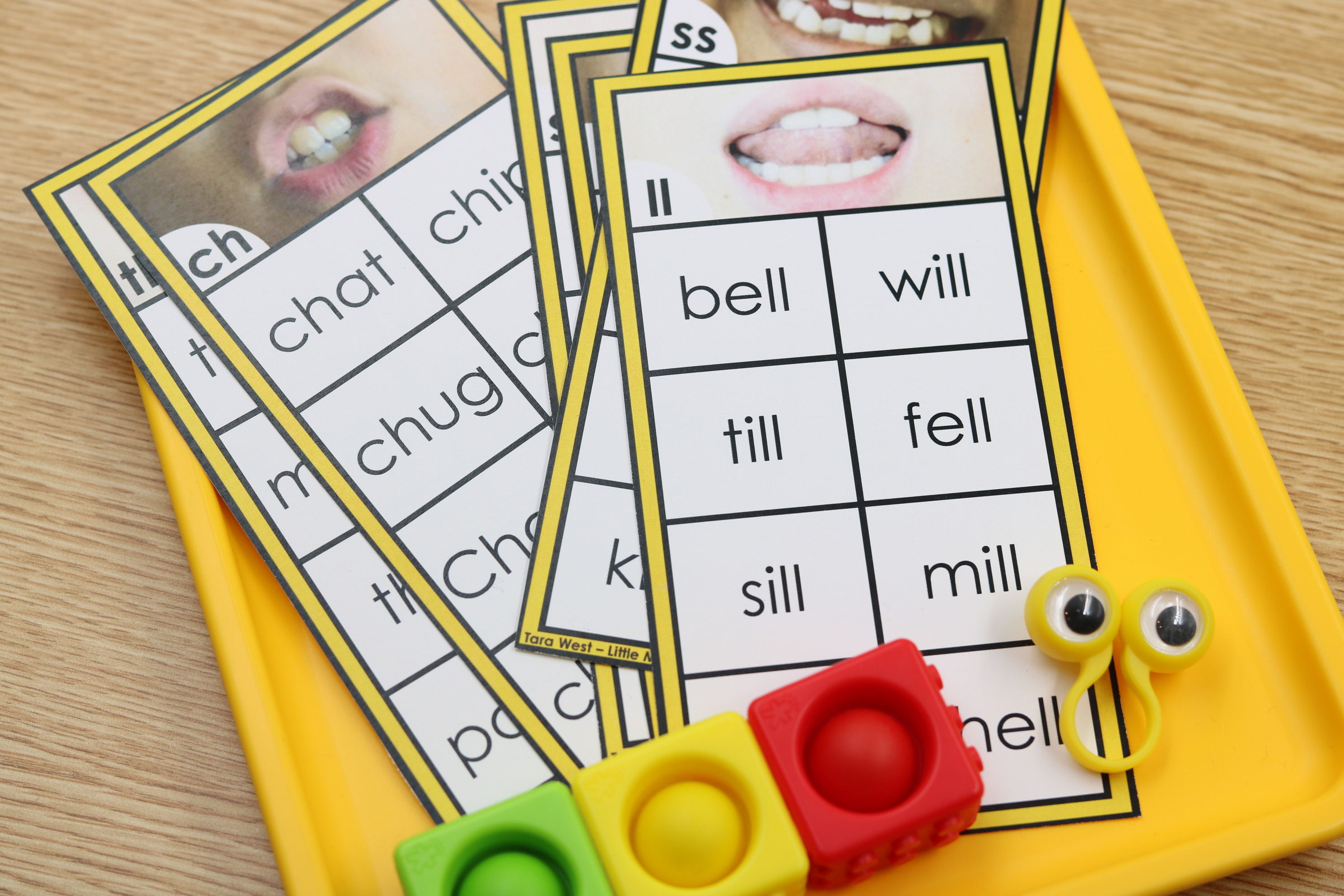 Digraph and CCVC mouth formation fluency strips free download