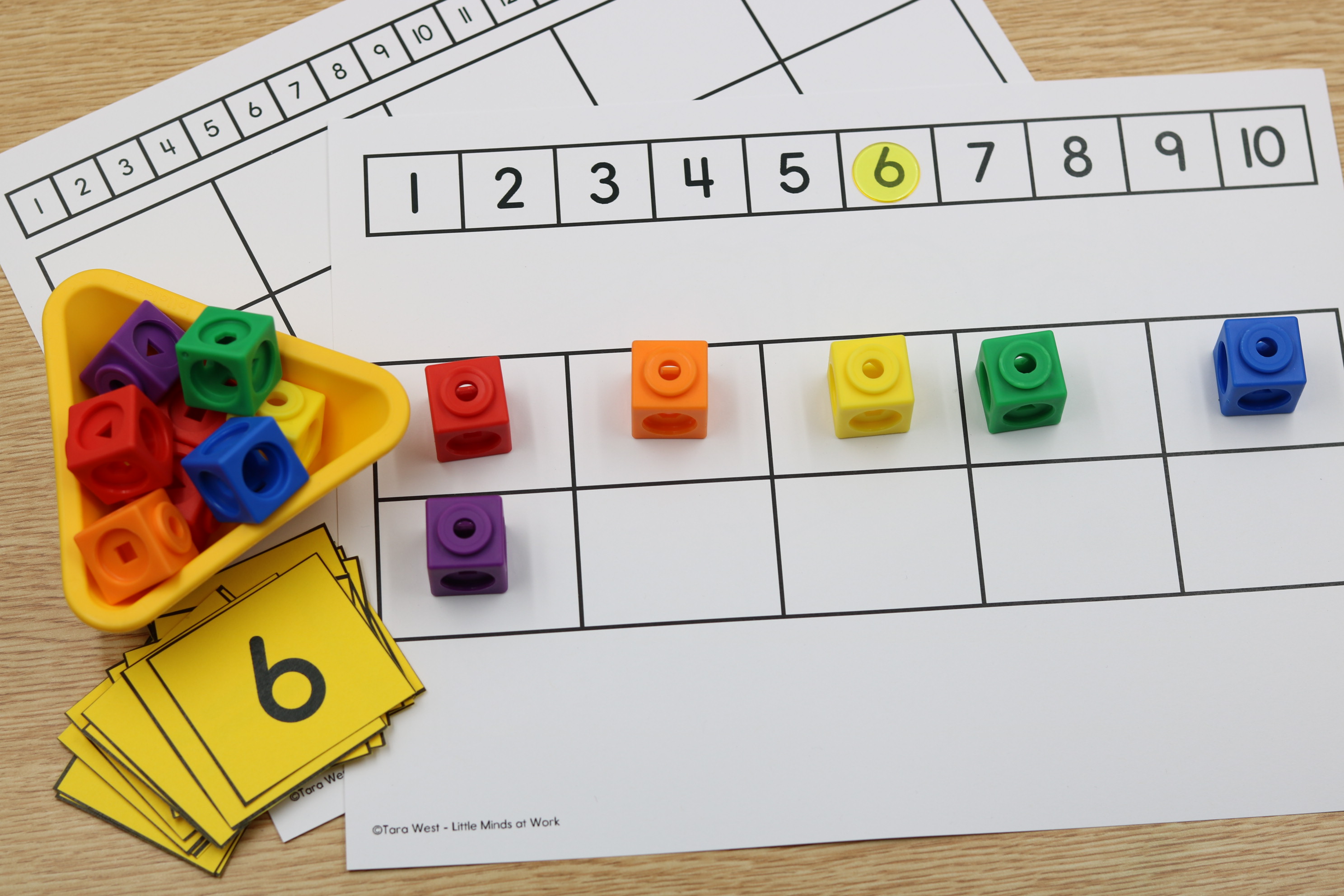 Math ten frame boards free download with built-in number paths