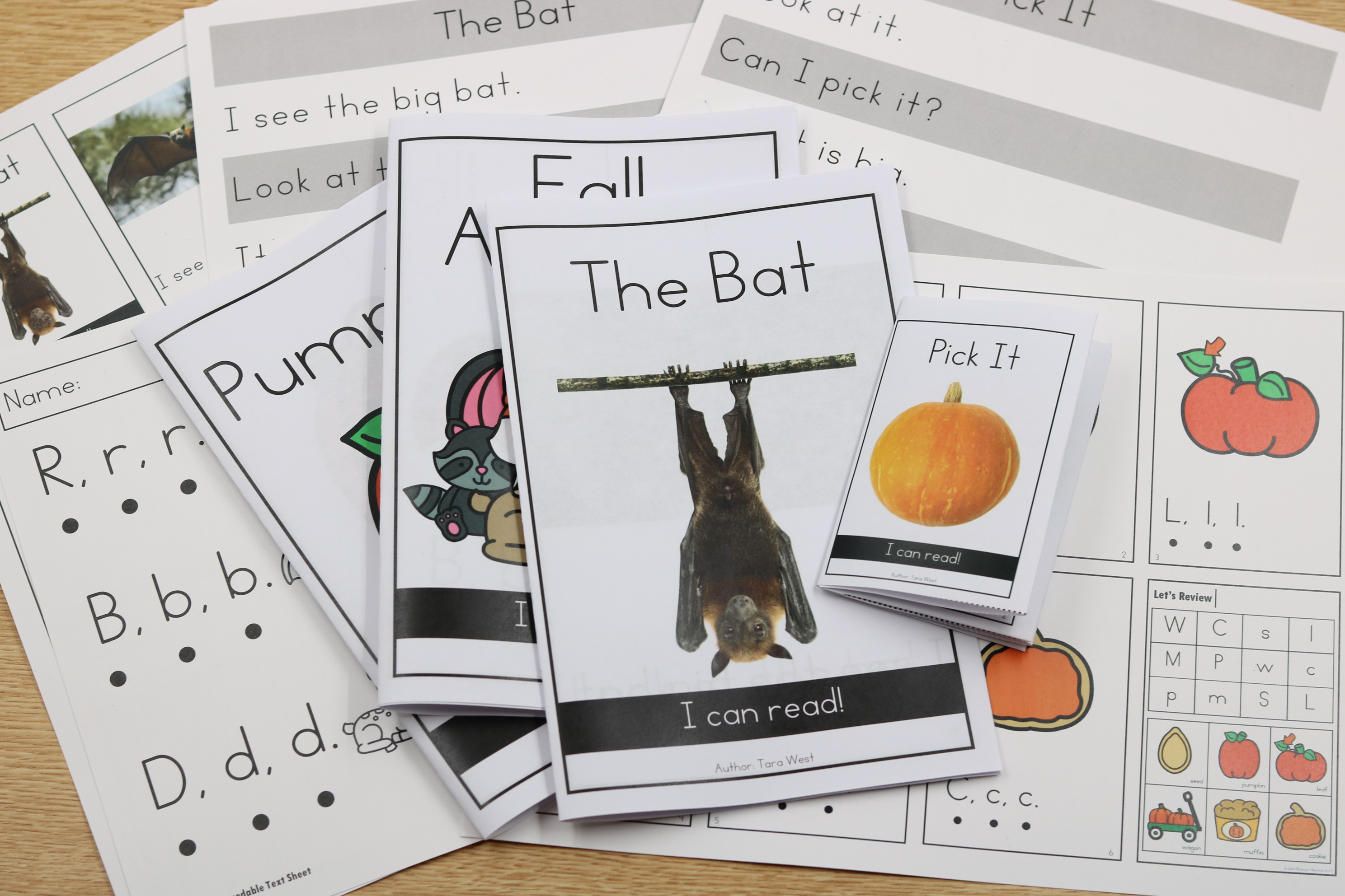Free October decodable books for small-group phonics instruction