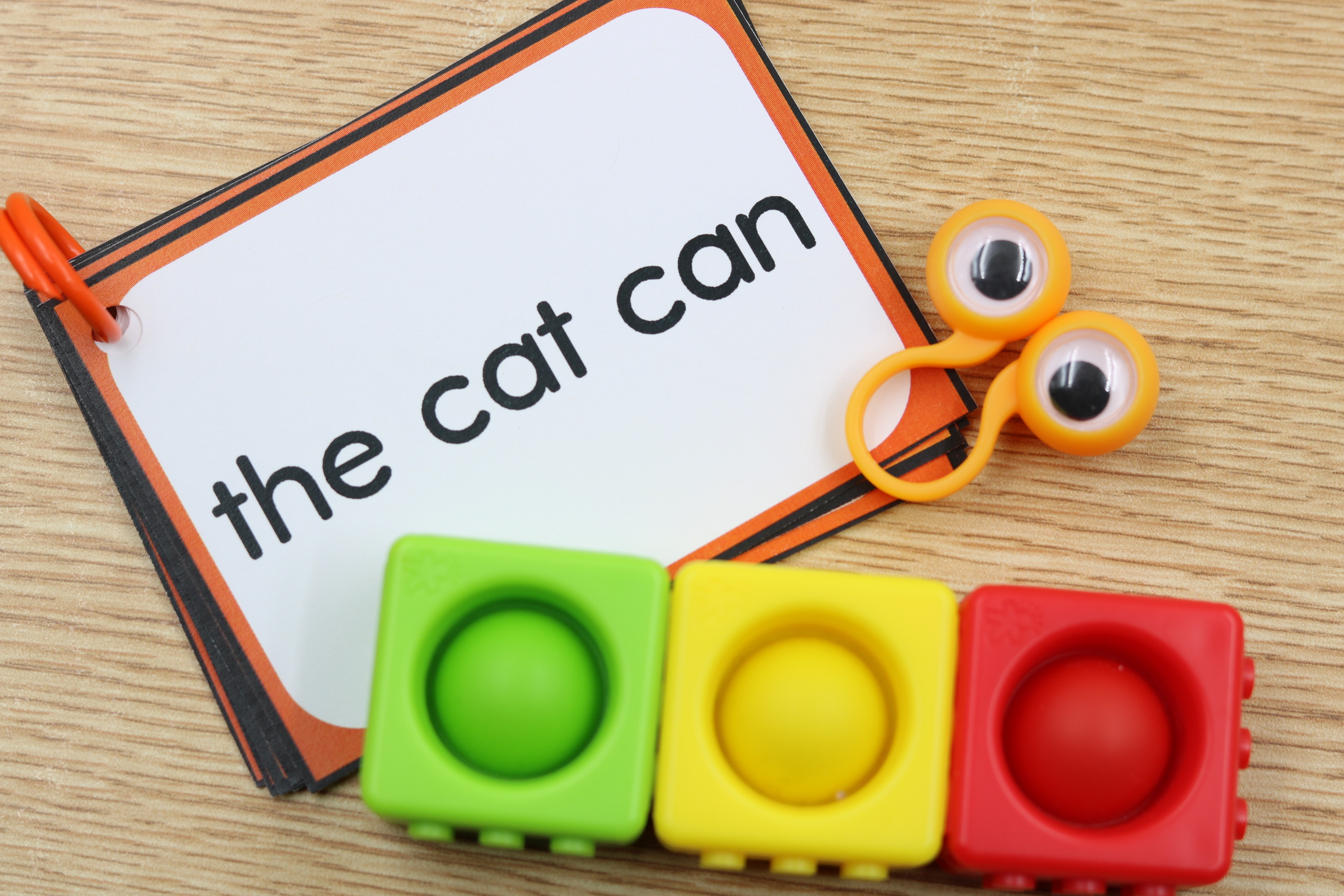 Free CVC decodable phrase cards for phonics fluency