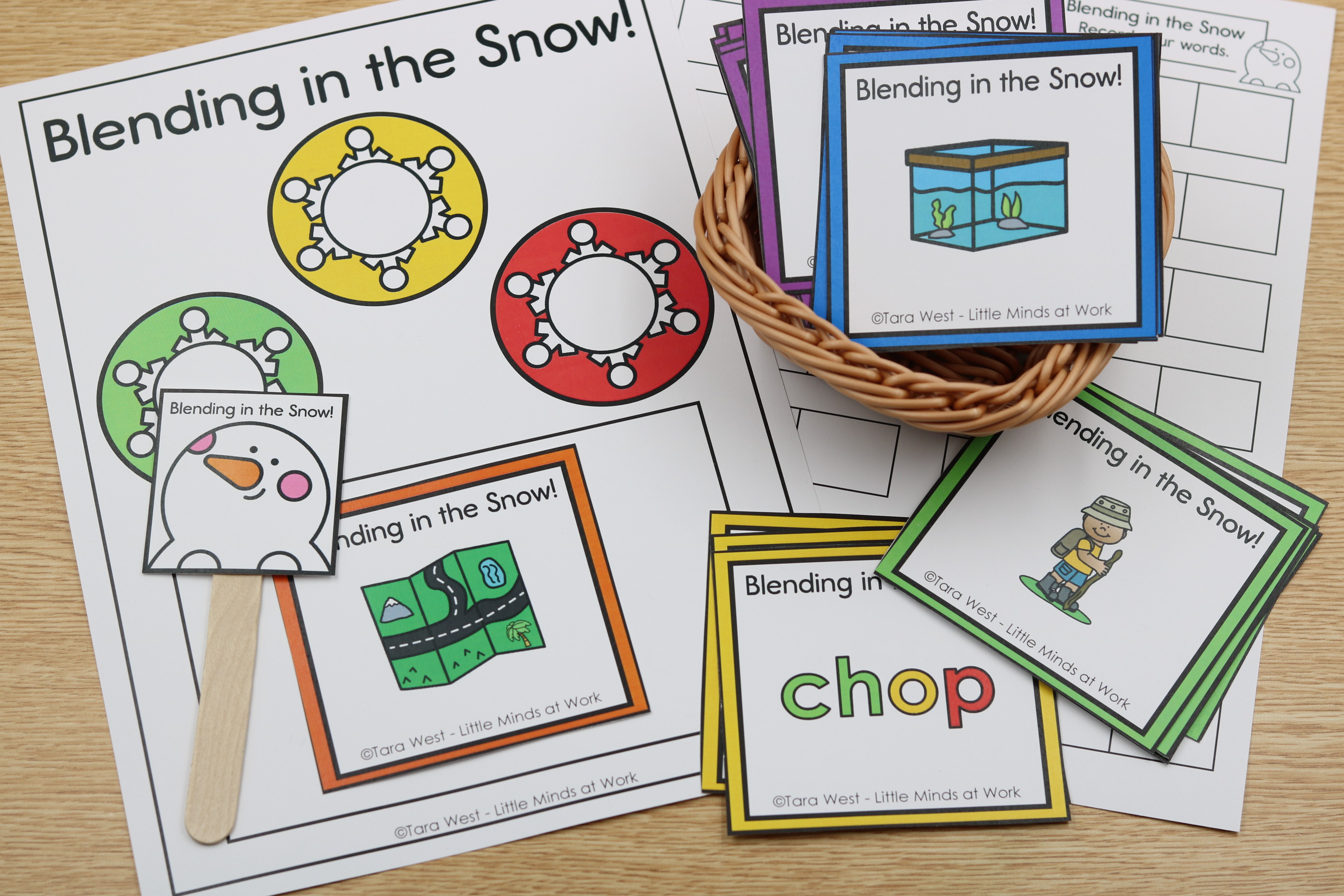 January blending through the snow phonics center free download