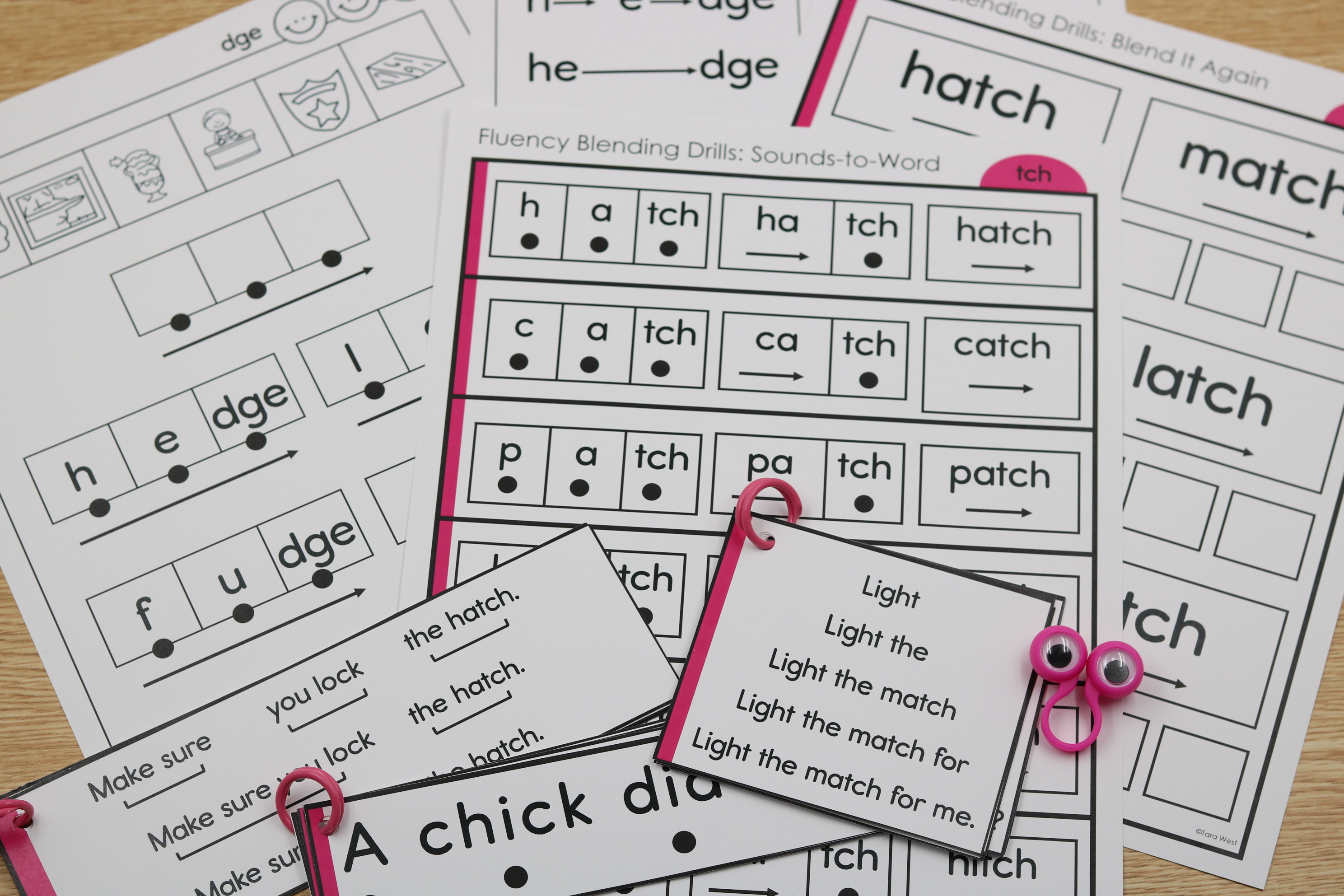 Unit 7 blending drills free download for -tch and -dge words