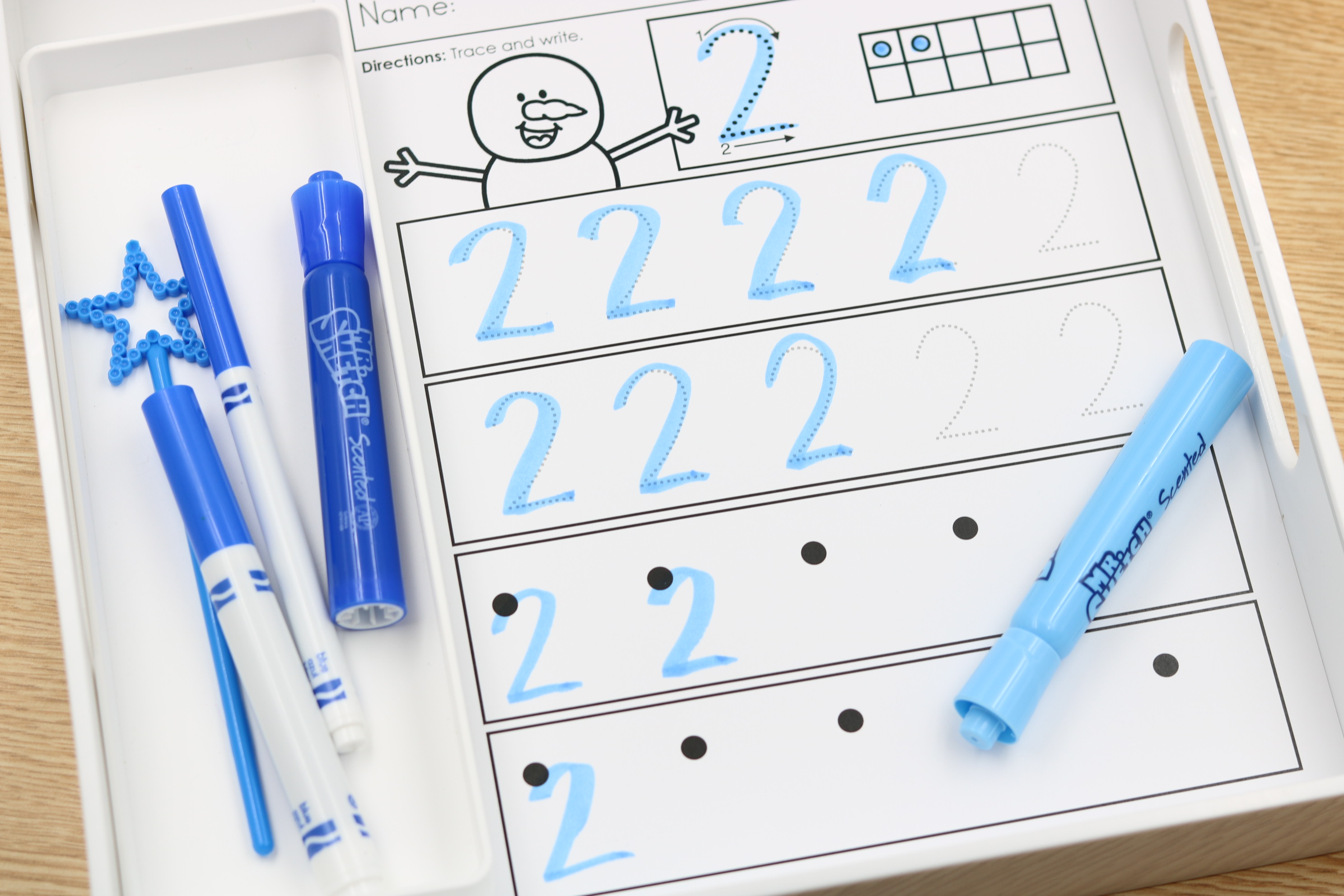 January numbers 1–20 handwriting practice free download