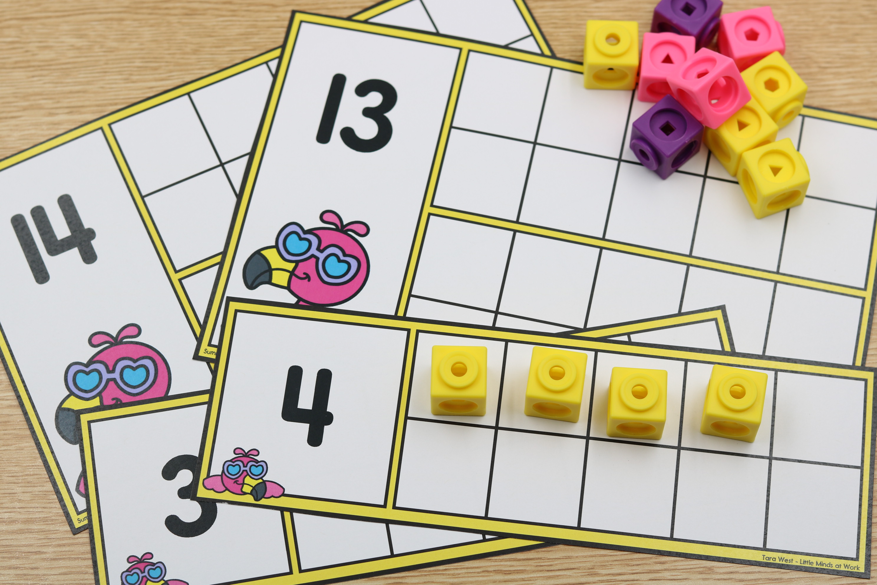 June flamingo summer ten frame builder free download