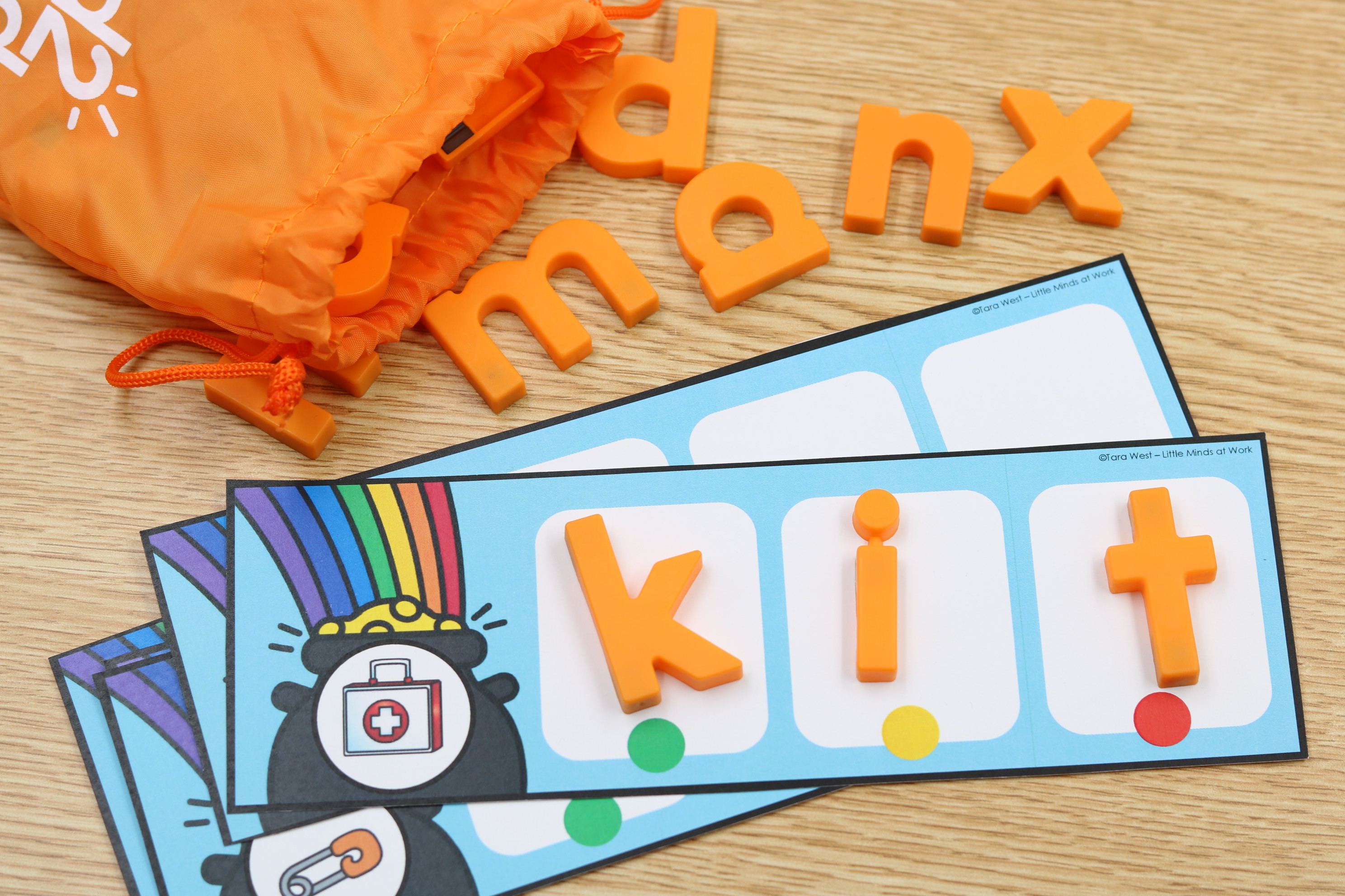 March phonics word builder cards printable free download
