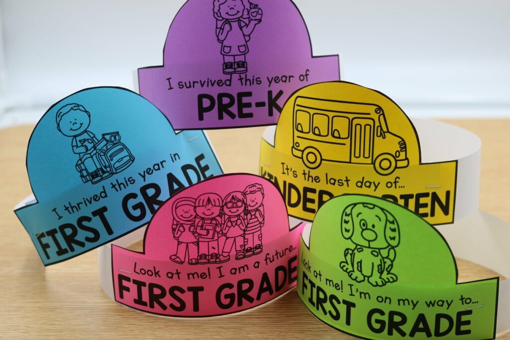 May end of year crowns freebie second version student celebration crown