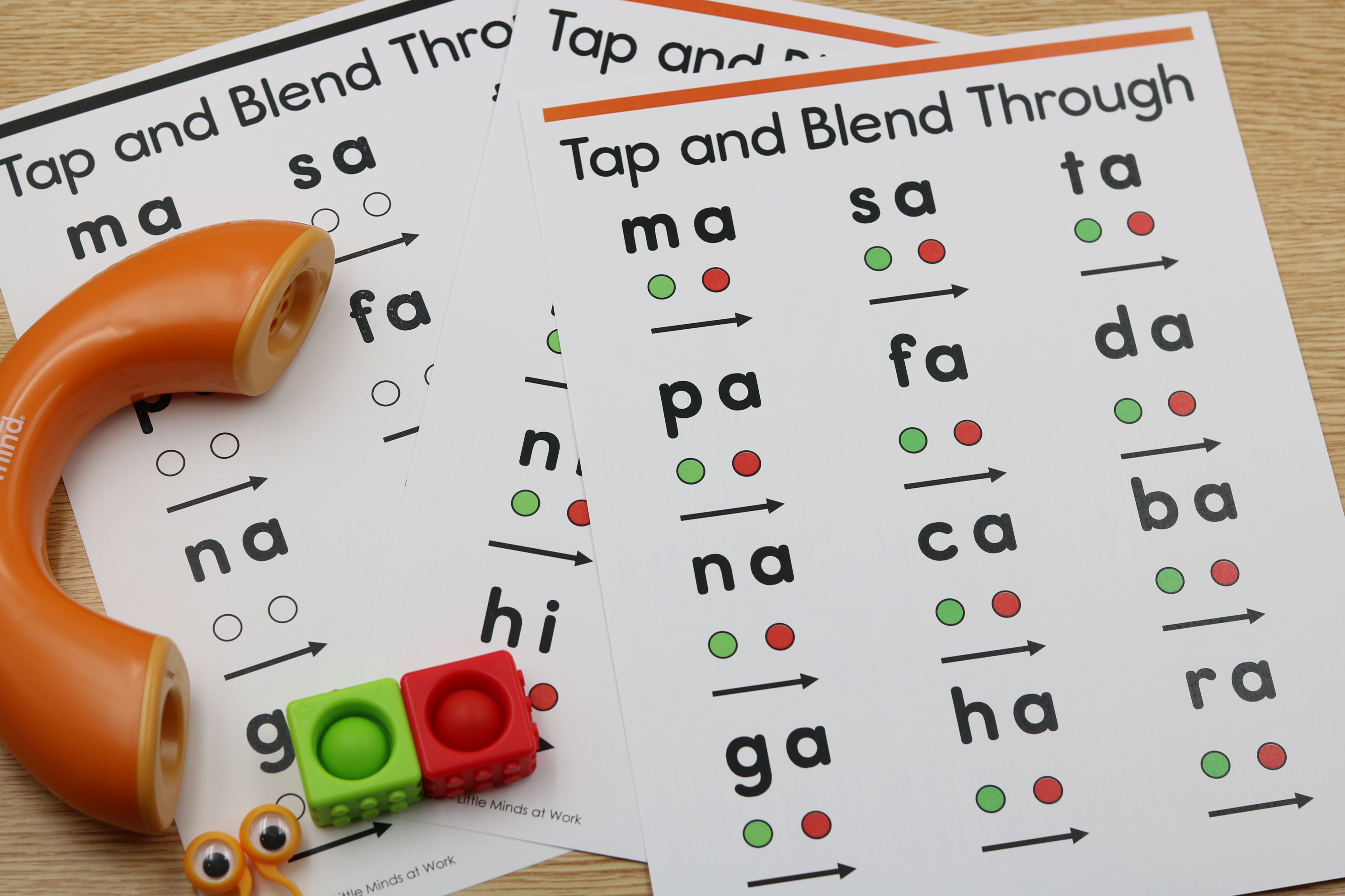 free VC beginning blending practice printables