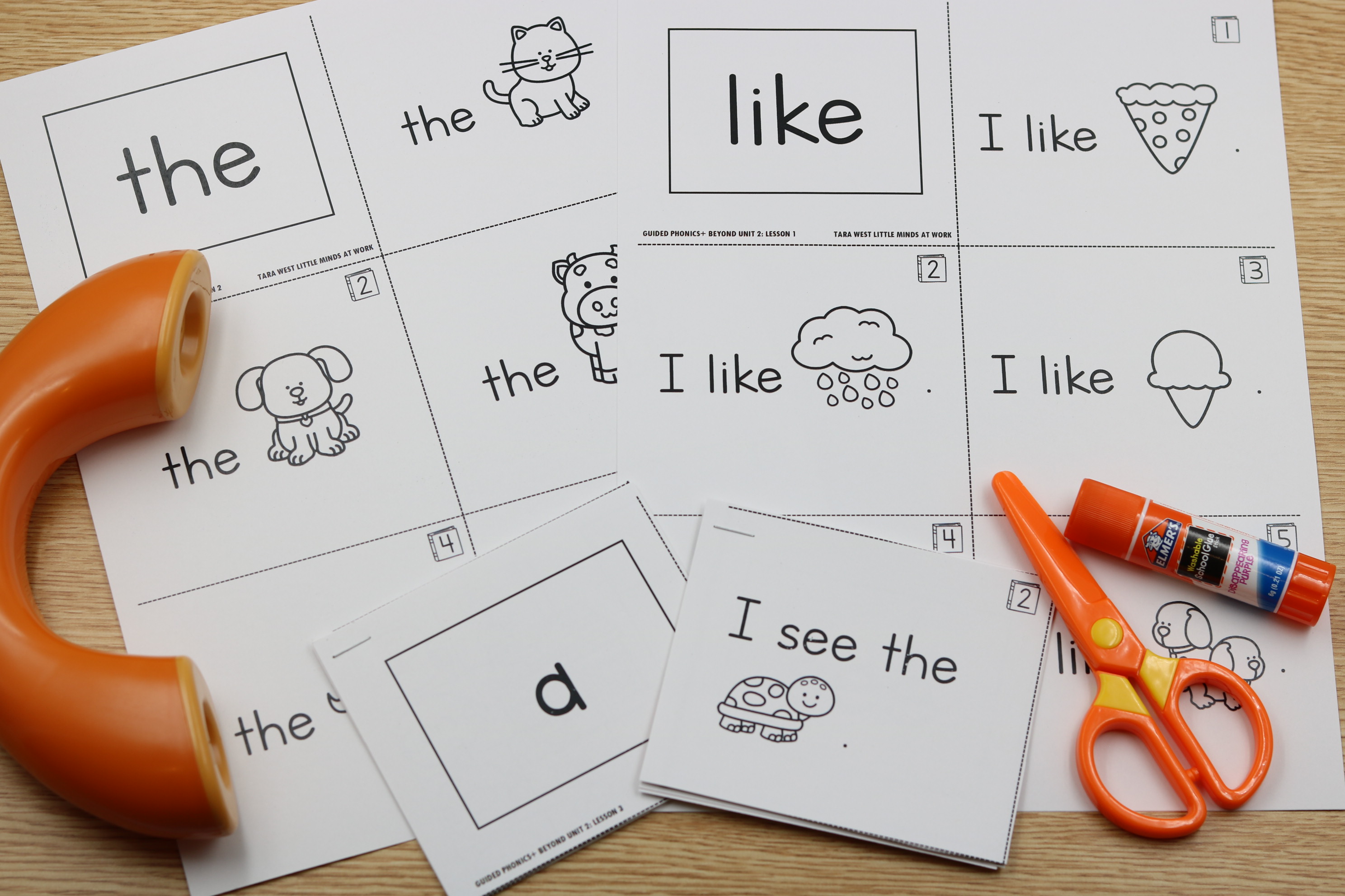 free high frequency word mini books for kindergarten