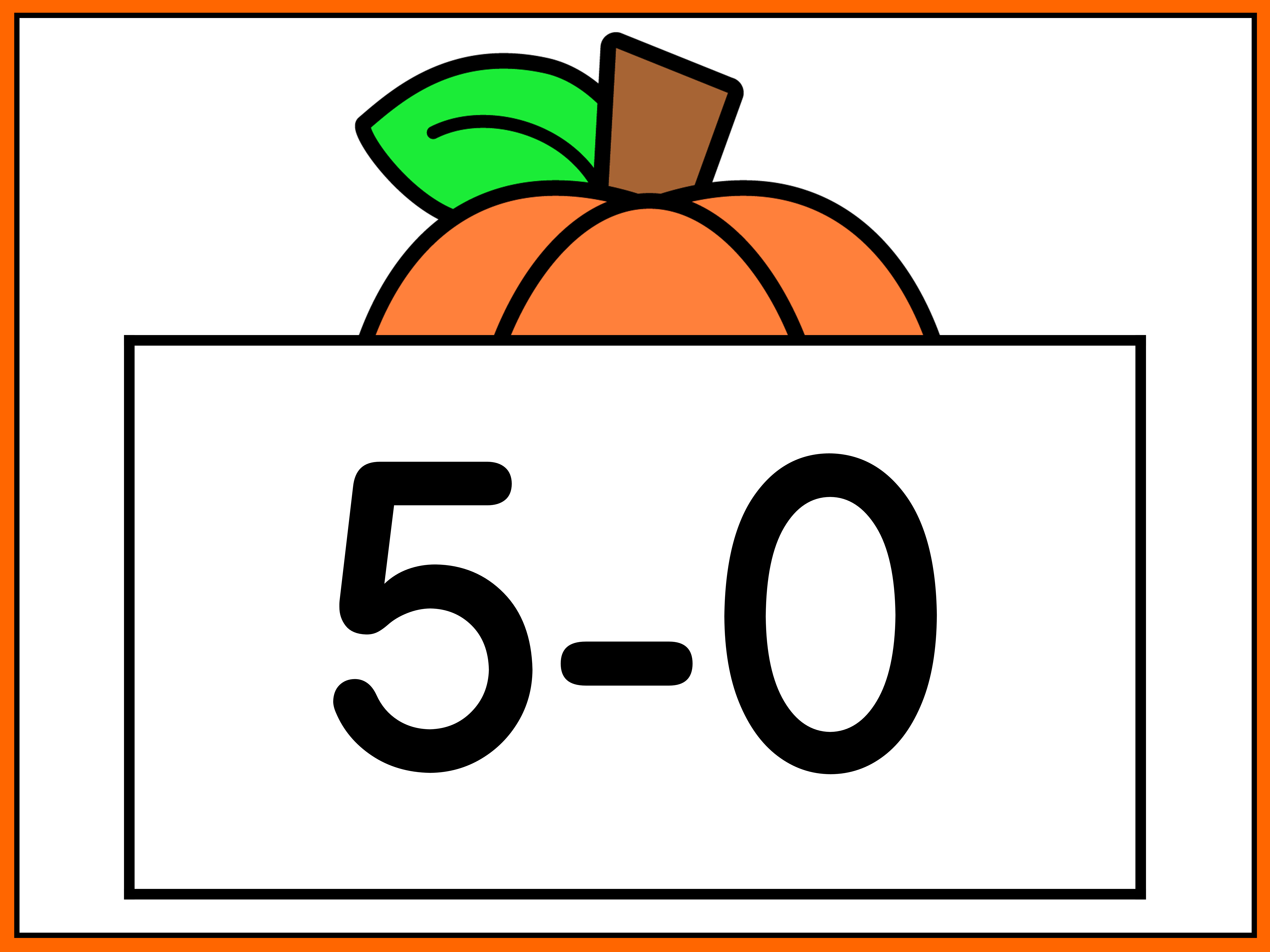 free October pumpkin addition and subtraction digital slides