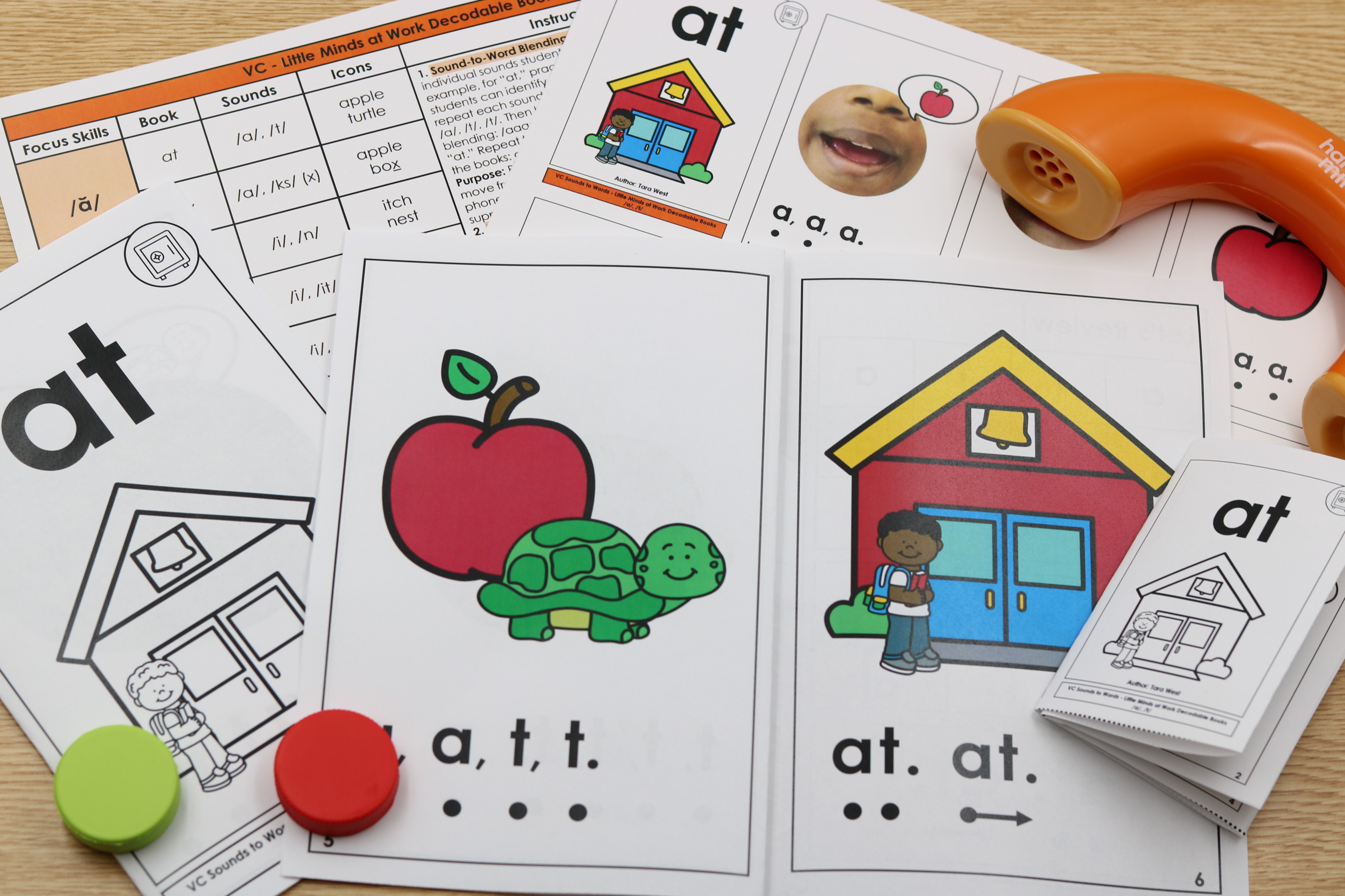 free VC blending decodable books for beginning readers