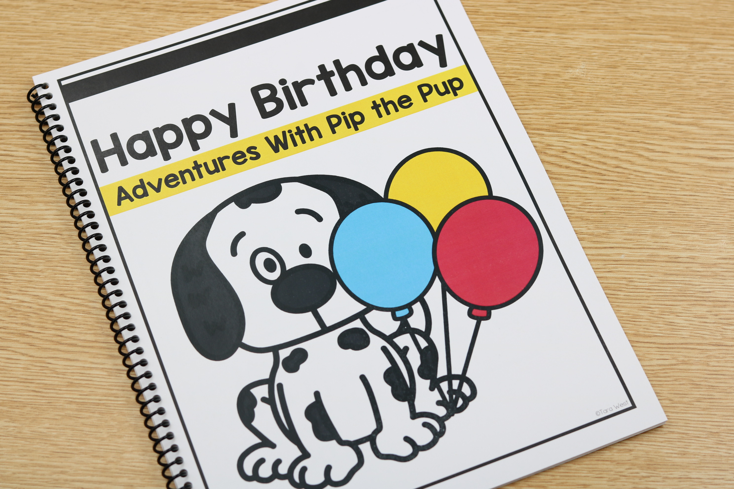 free Pip the Pup classroom birthday book